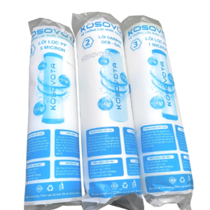 Bộ 3 Lõi lọc nước 123 Kosovota 10" cho máy gia đình