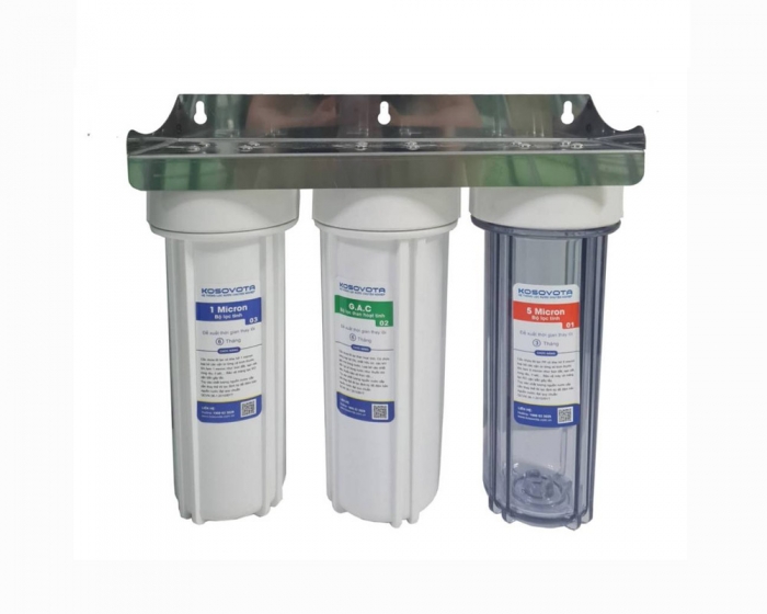 Bộ lọc nước sinh hoạt 3 cấp 10" lọc zen 21 Kosovota