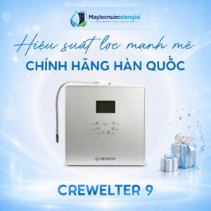 Máy lọc nước iON kiềm Crewelter 9