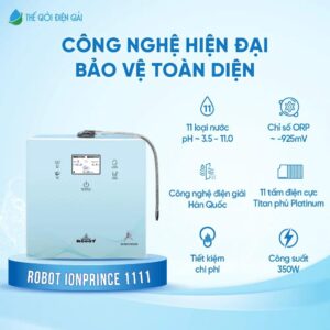 Máy lọc nước iON kiềm Robot ionPrince 1111