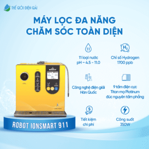 Máy lọc nước iON kiềm Robot ionSmart 911