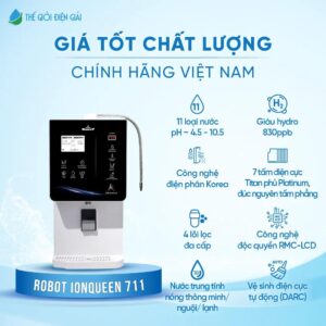 Máy lọc nước iON kiềm Robot ionQueen 711