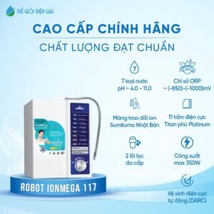 Máy lọc nước iON kiềm Robot ionMega 117