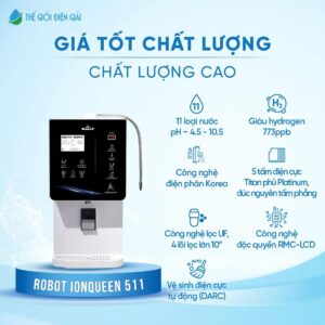 Máy lọc nước iON kiềm Robot ionQueen 511
